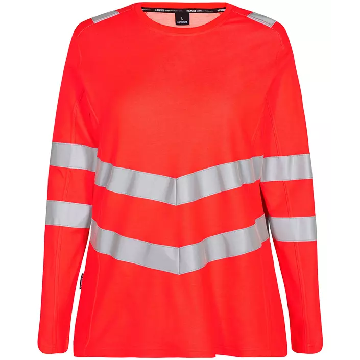 Engel Safety langärmliges Damen T-Shirt, Hi-Vis Rot, large image number 0