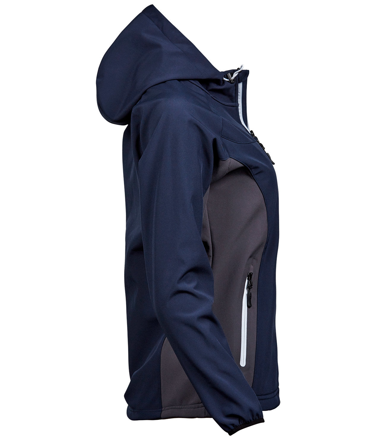 Tee Jays lightweight performance women's softshell, Navy/Grey