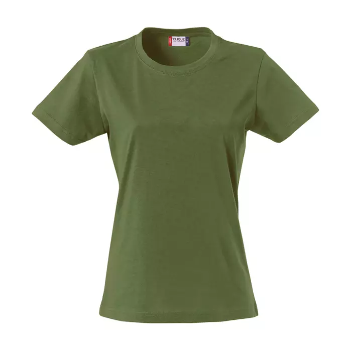 Clique Basic T-shirt dam, Militärgrön, large image number 0