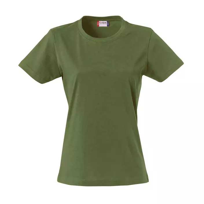 Clique Basic dame T-shirt, Armygrøn, large image number 0