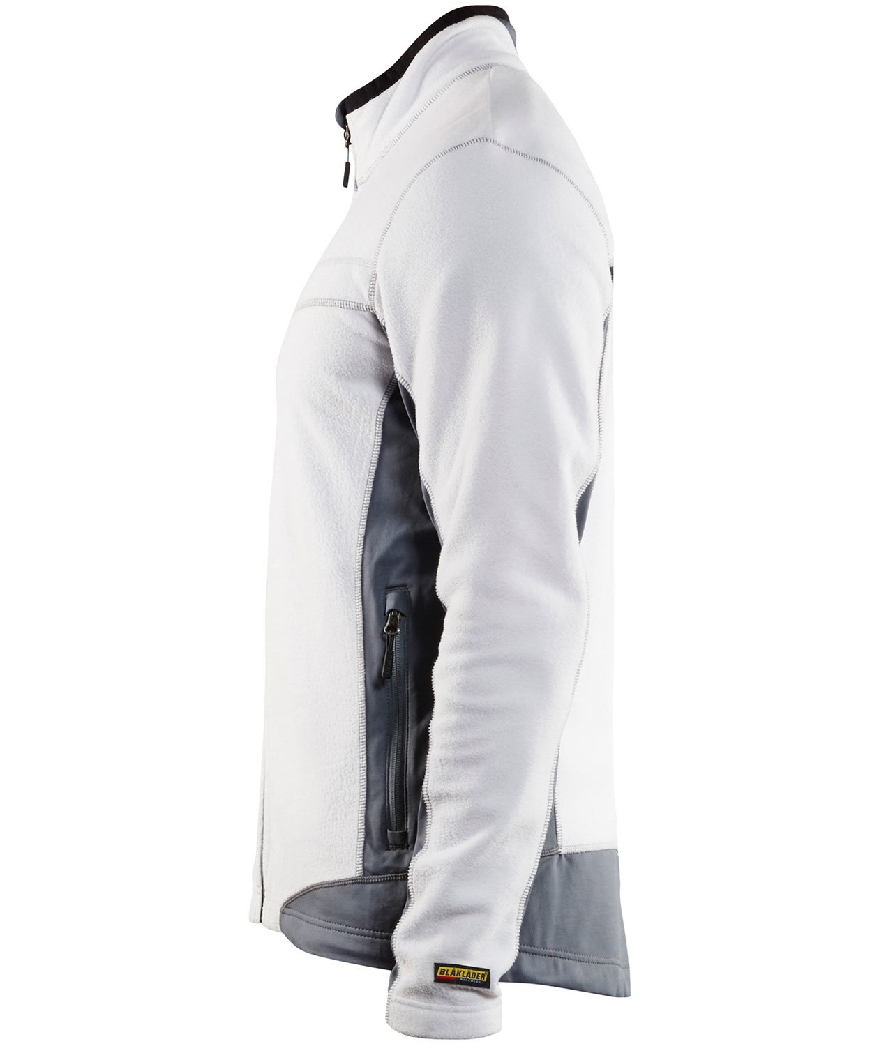 Bl&aring;kl&auml;der&nbsp;Microfleece jacka, Vit/Gr&aring;