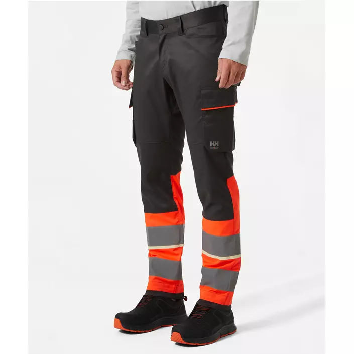 Helly Hansen UC-ME cargo trousers, Hi-Vis Red/Ebony, large image number 1