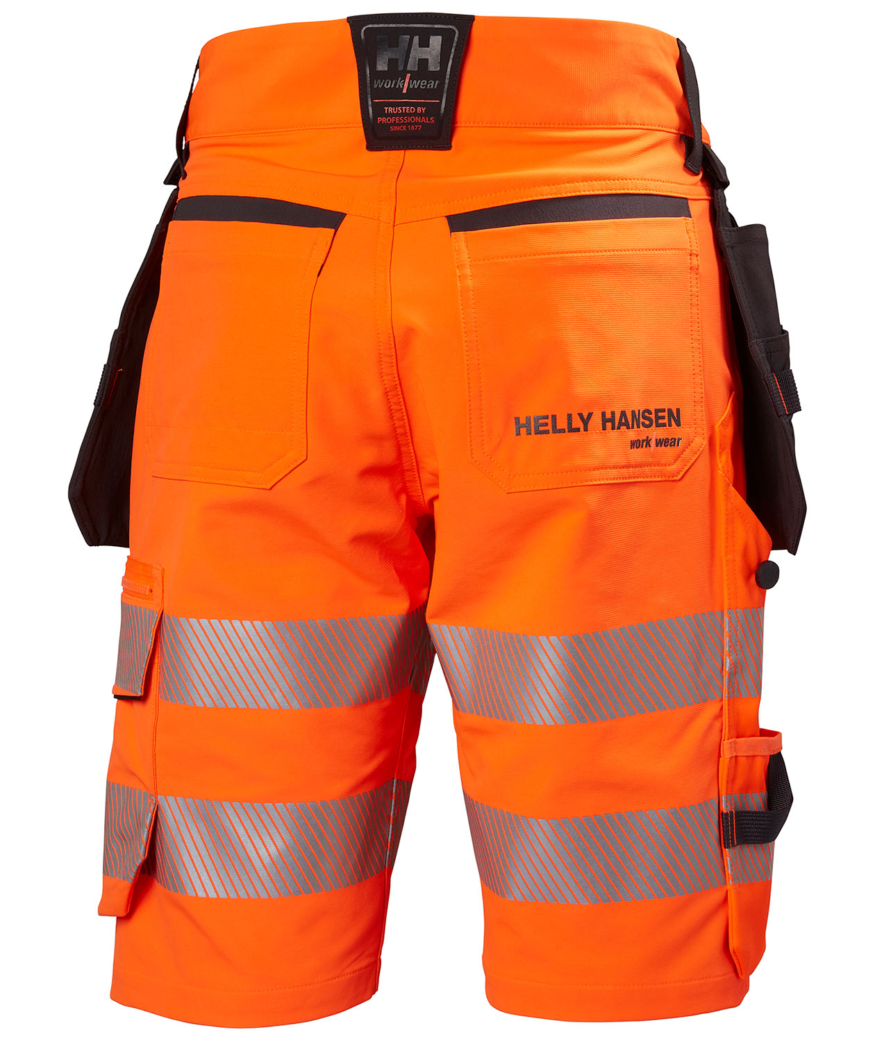Helly Hansen ICU craftsman shorts full stretch, Hi-vis Orange/Ebony, large image number 2