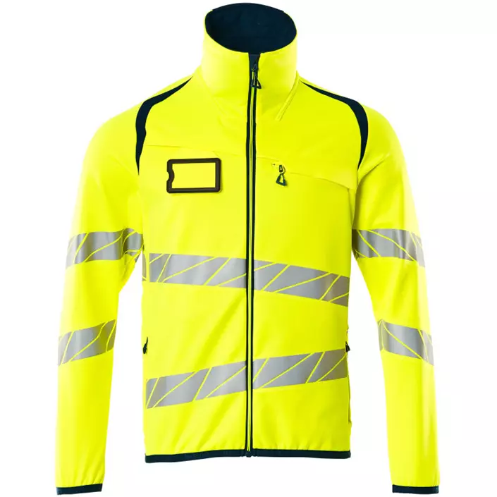 Mascot Accelerate Safe fleece jacket, Hi-Vis Yellow/Dark Marine, large image number 0