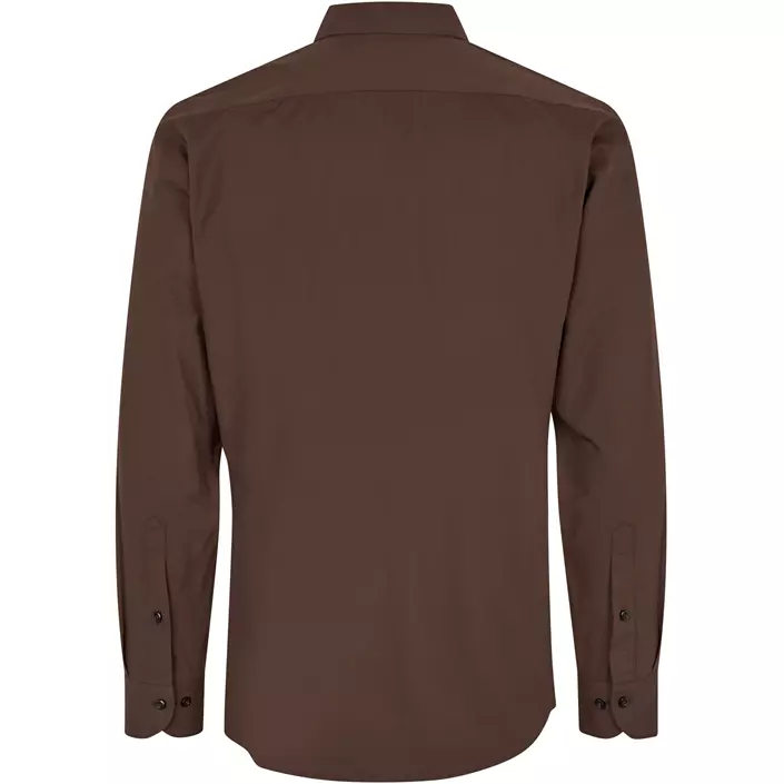Seven Seas hybrid Slim fit skjorta, Mocca, large image number 2