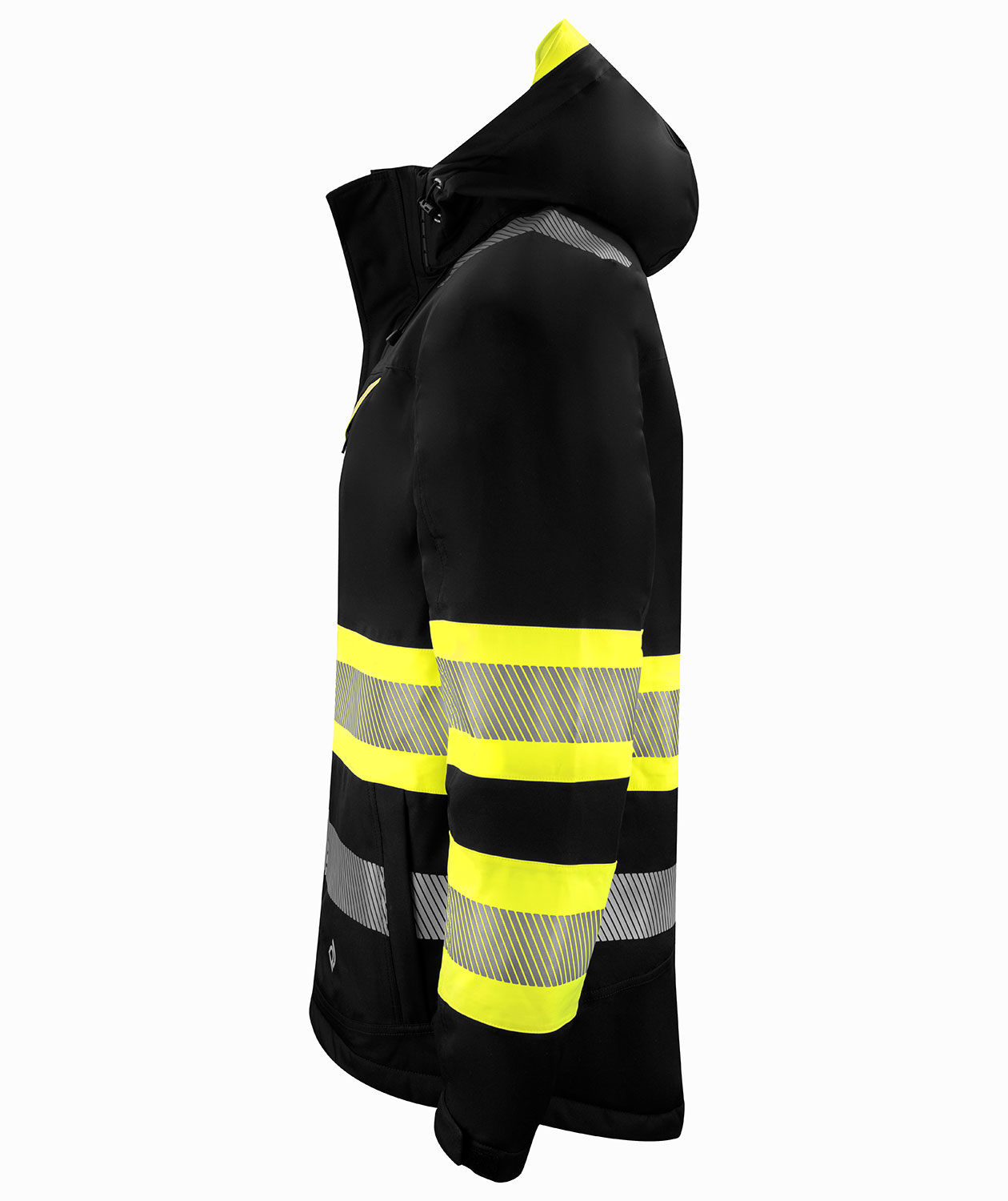 ProJob winter jacket 6446, Hi-vis Yellow/Black, large image number 3