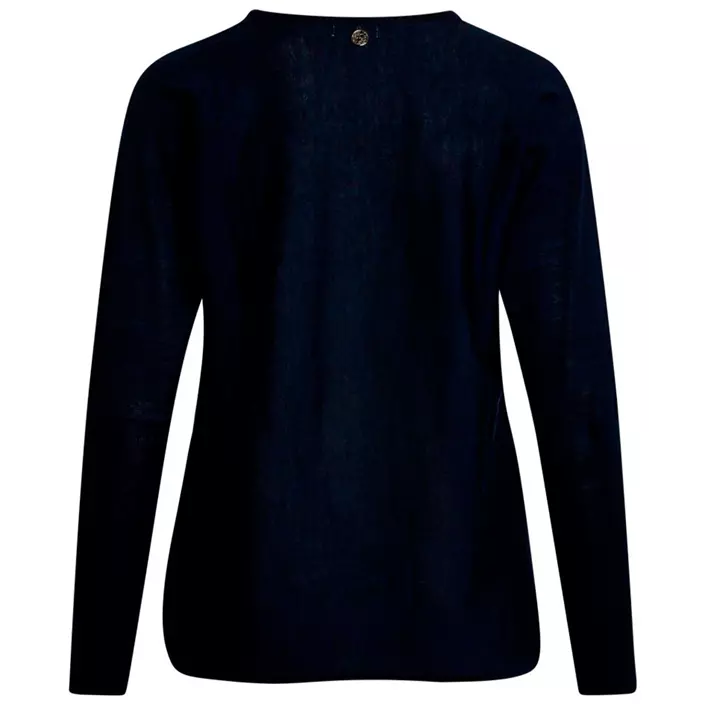 Claire Woman Pippa stickad tröja dam med merinoull, Dark navy, large image number 1