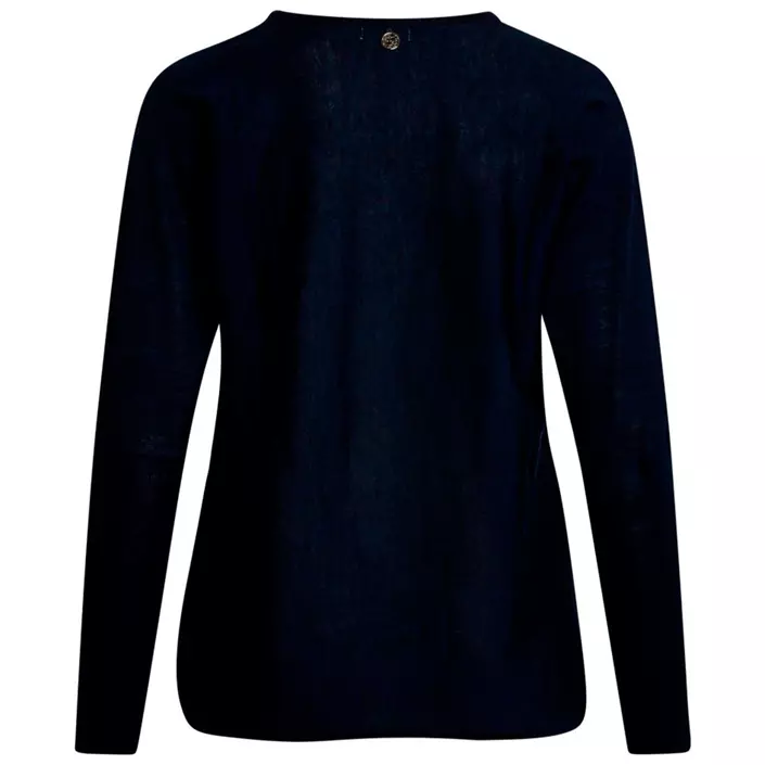 Claire Woman Pippa stickad tröja dam med merinoull, Dark navy, large image number 1