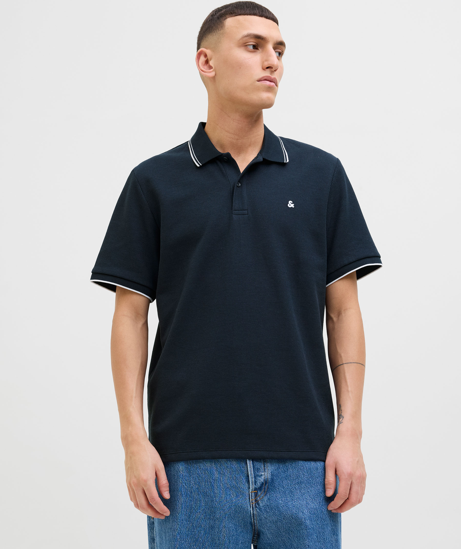 Jack & Jones JJEAUSTIN Polo shirt, Sky Captain