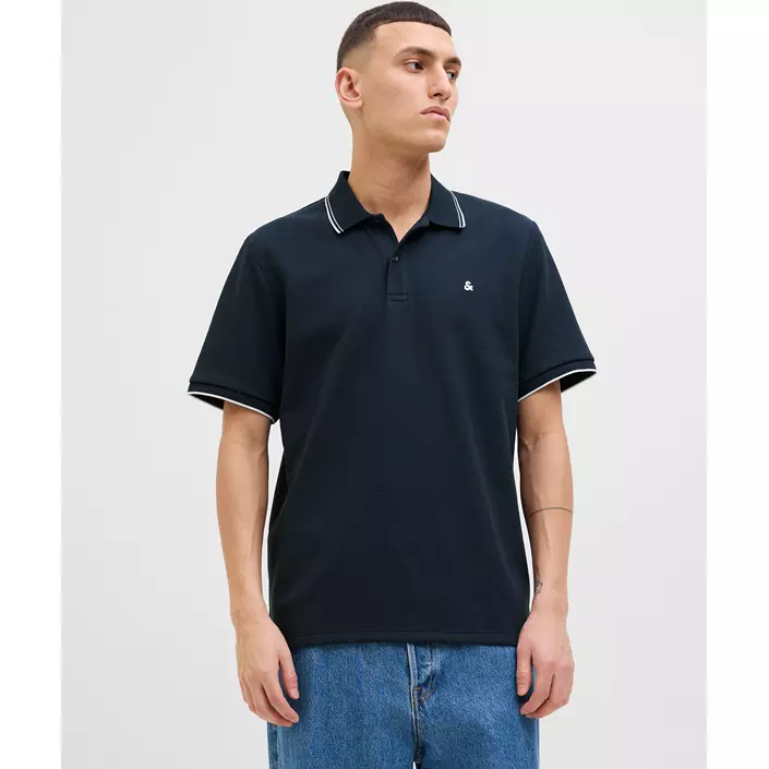 Jack & Jones JJEAUSTIN Poloshirt, Sky Captain, large image number 1