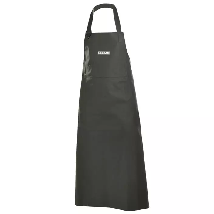 Ocean Menton PVC bib apron, Olive Green, large image number 0