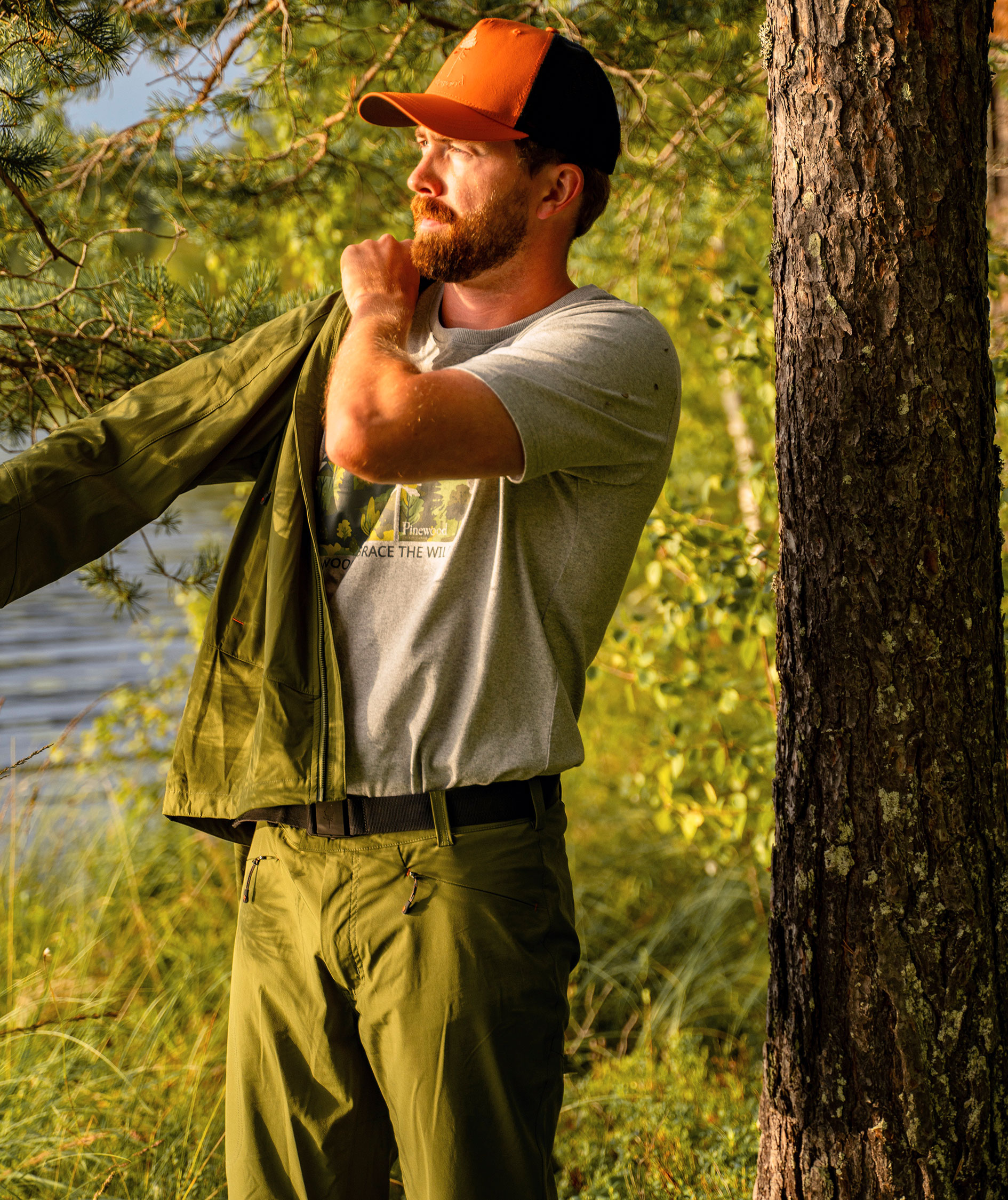 Pinewood Finnveden Sports Light bukser, Pine green, large image number 1