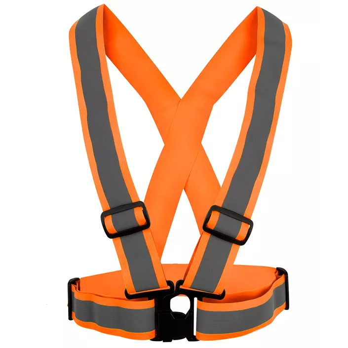 YOU Motala reflective strap vest, Hi-vis Orange, Hi-vis Orange, large image number 0