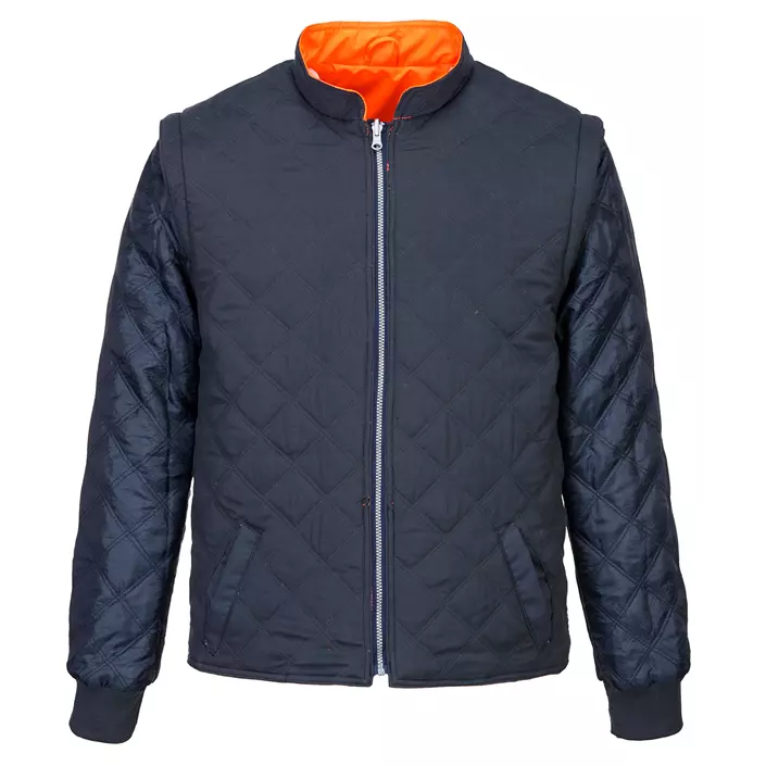 Portwest thermal jacket, Hi-vis Orange/Marine, large image number 1