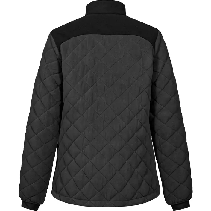 Engel Entire vatteret dame fleecejakke, Anthracite Grey/Black, large image number 3