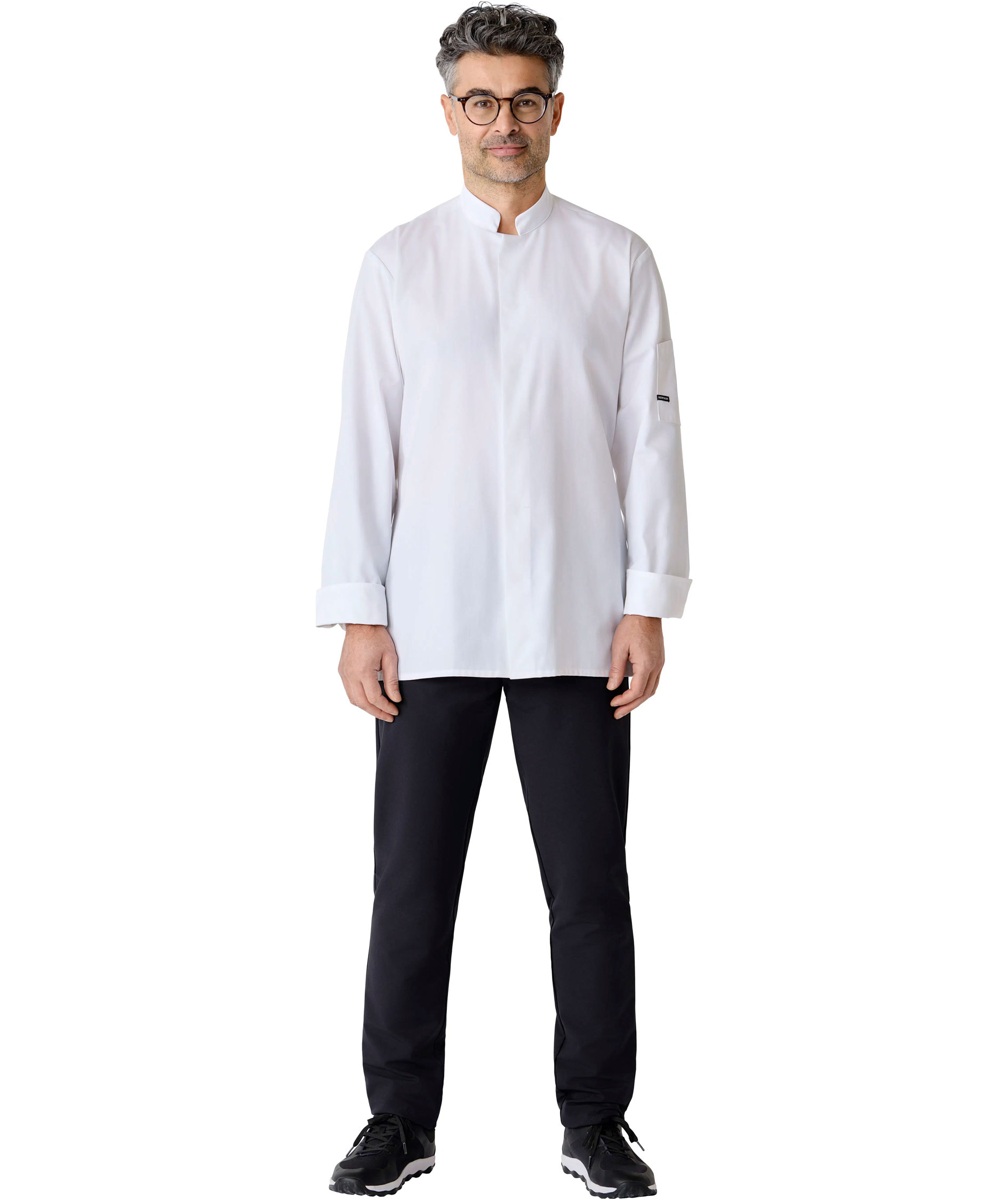 Kentaur Menu kokke-/service jakke, Hvid, large image number 3