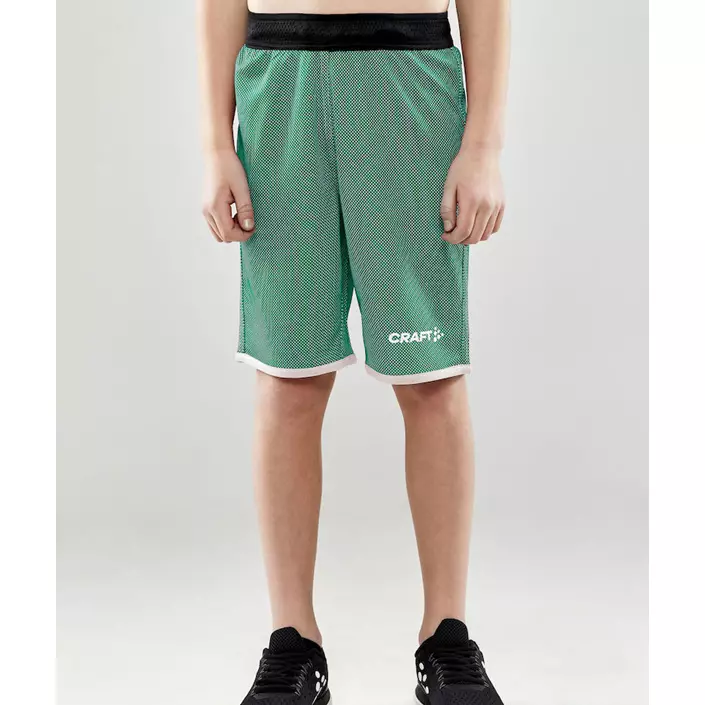 Craft Progress vendbare shorts til børn, Team green/white, large image number 1