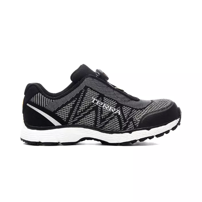 Terra 10608 safety shoes S1P, Black/Dark Grey, large image number 0