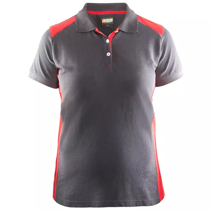 Blåkläder Unite women's polo t-shirt, Grey/Red, large image number 0