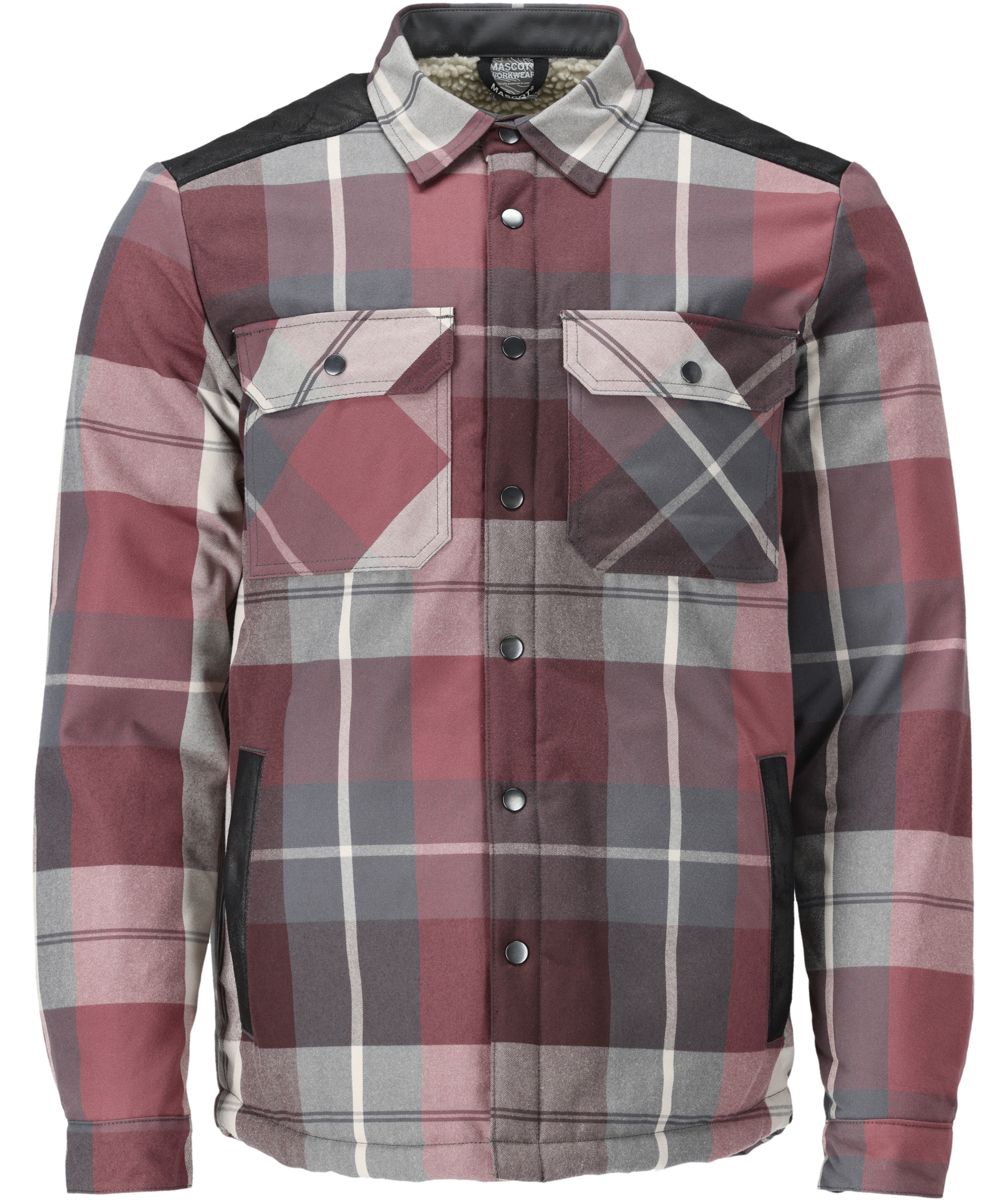 Mascot Customized flanellskjorta jacka, Bordeaux, Bordeaux, swatch