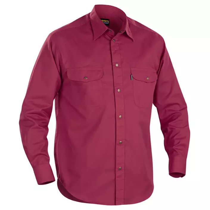 Blåkläder skjorta, Vinröd, large image number 0
