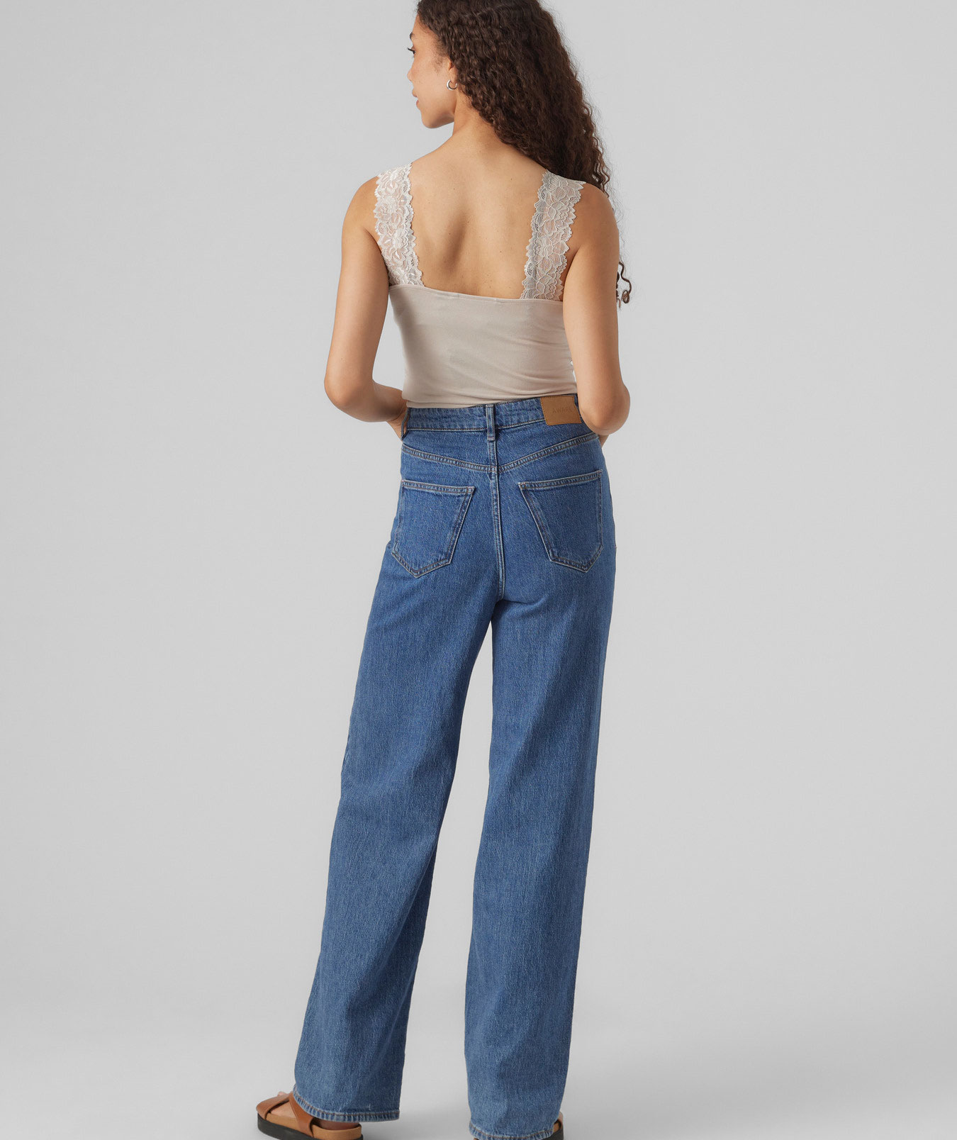 Vero Moda VMROSA Damen Top, Pumice Stone, large image number 3