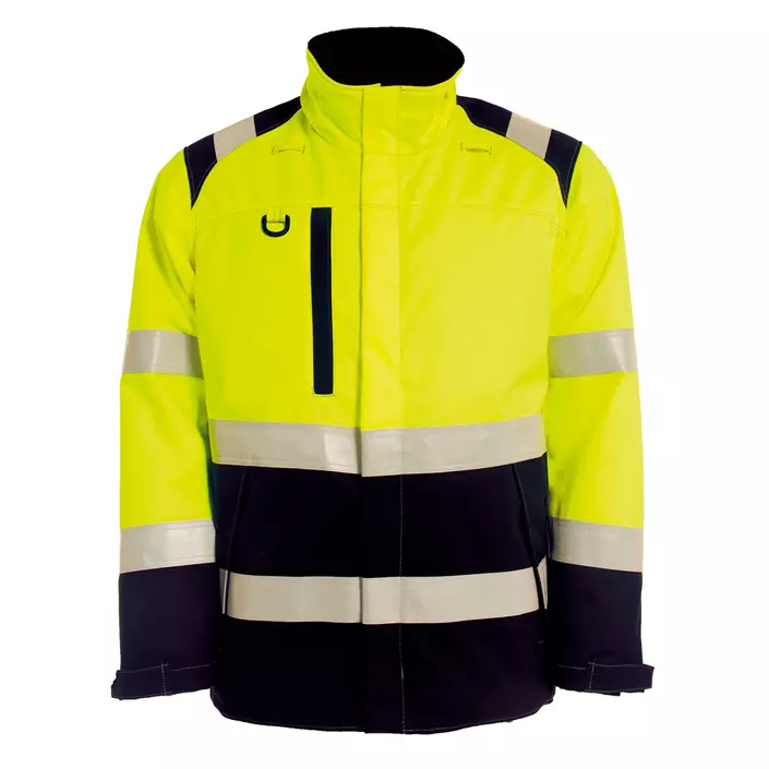 Tranemo FR winter jacket, Hi-vis yellow/Marine blue, large image number 0