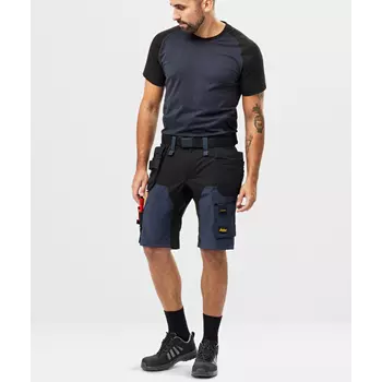 Snickers AllroundWork craftsman shorts 6175 full stretch, Navy/black