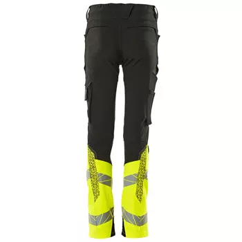 Mascot Accelerate Safe work trousers for kids, Black/Hi-Vis Yellow