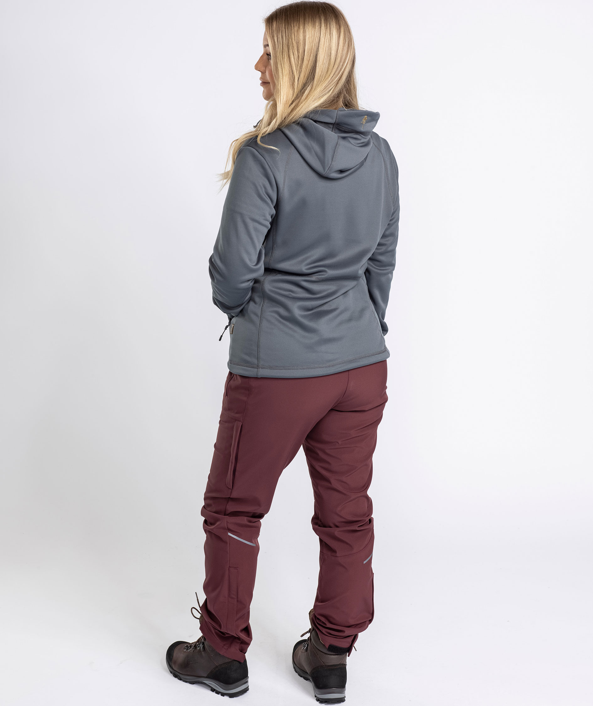 Pinewood Finnveden dame fleecejakke, Dark Storm Blue, large image number 5