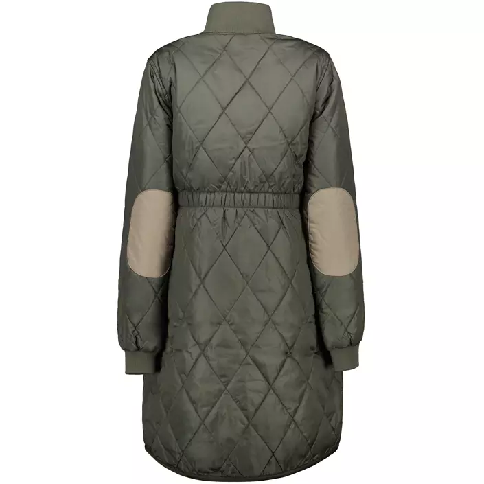 Westborn lang dame termojakke, Dusty Olive, large image number 2