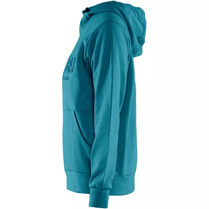 Blåkläder hoodie dam 3D, Blågrön, large image number 4