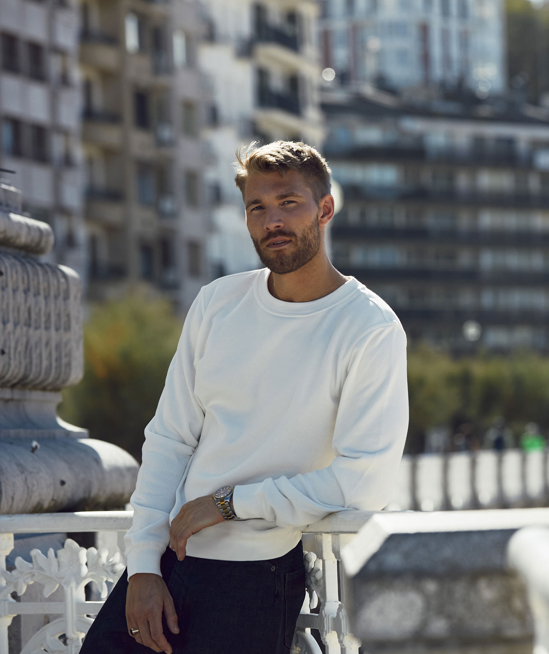 Clique Miami Roundneck sweatshirt, Offwhite, large image number 1