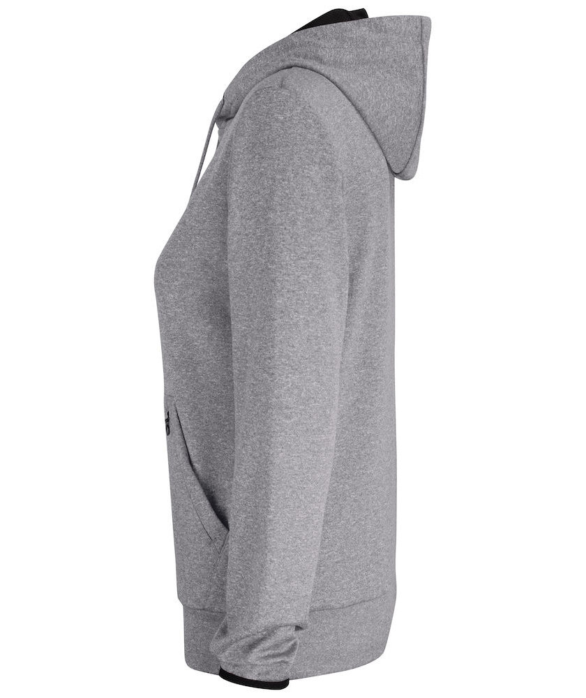 Clique Oakdale women's hoodie, Grey Melange, large image number 3