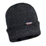 Portwest reflective knit hat with lining, Black