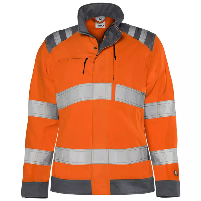 Fristads Green women's work jacket 4067 GPLU, Hi-vis orange/Grey, large image number 0
