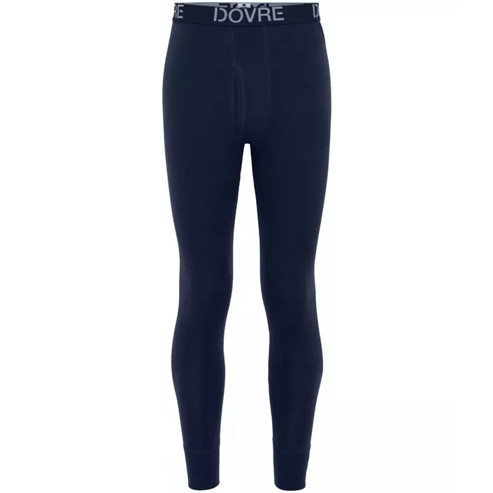 Dovre baselayer trousers with merino wool, Navy, large image number 0