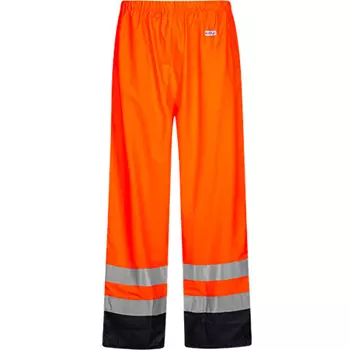 Lyngsøe PU rain trousers, Hi-vis Orange/Marine