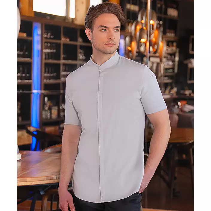 Karlowsky DIAMOND CUT® Avantgarde kortärmad kockjacka, Silver Grey, large image number 1