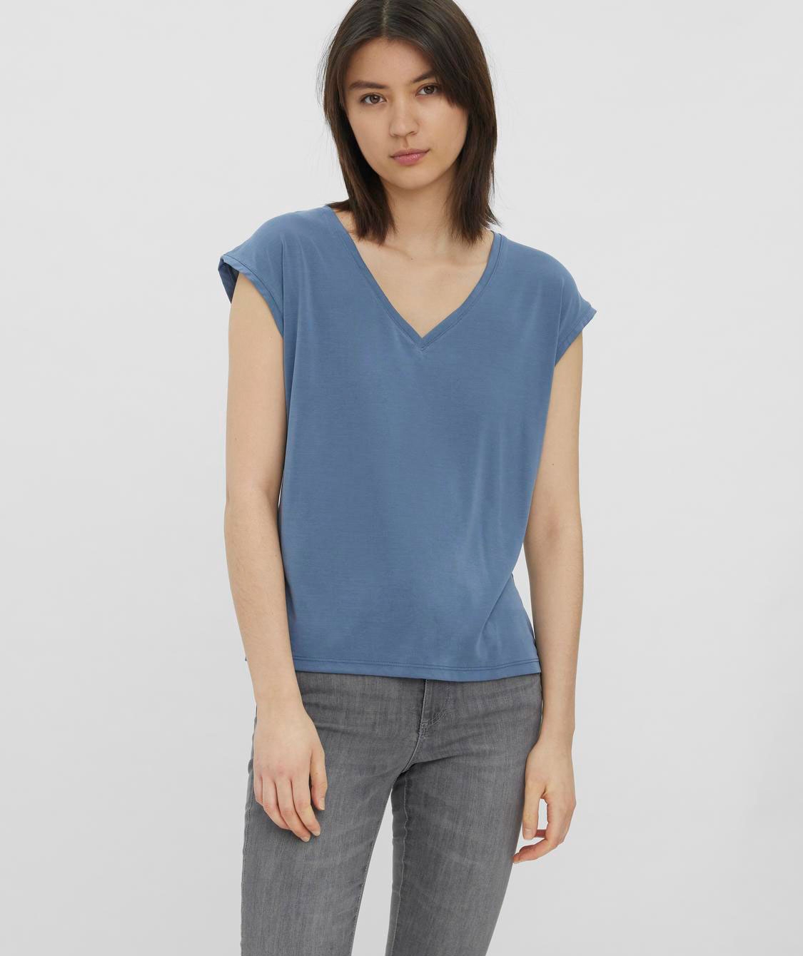 Vero Moda VMFILLI women's T-shirt, China Blue