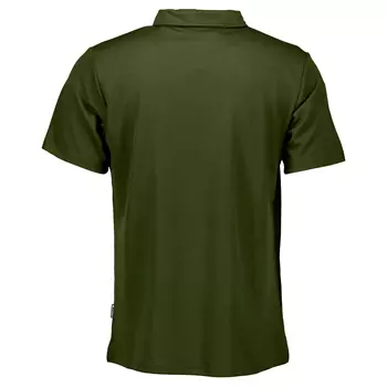 Pitch Stone Tech Wool polo T-skjorte, Oliven