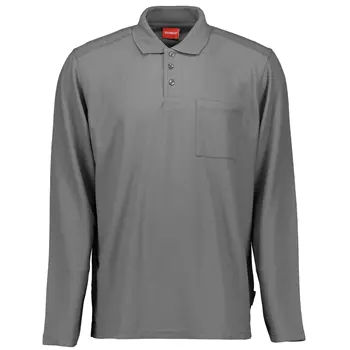 Kansas Match langermet Polo T-skjorte, Mørkegrå