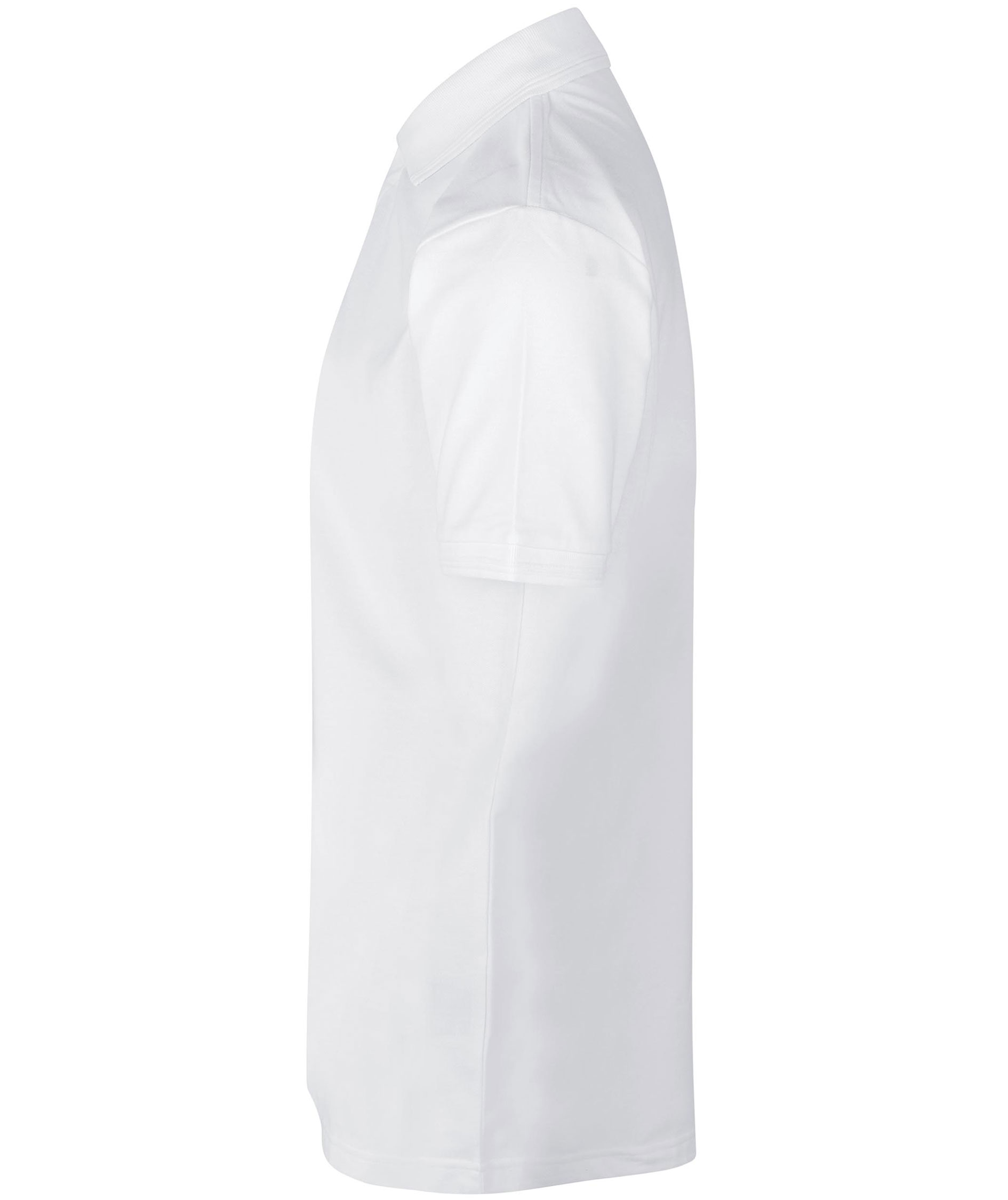 ID PRO Wear Polo T-shirt med trykknapper, Hvid, large image number 2