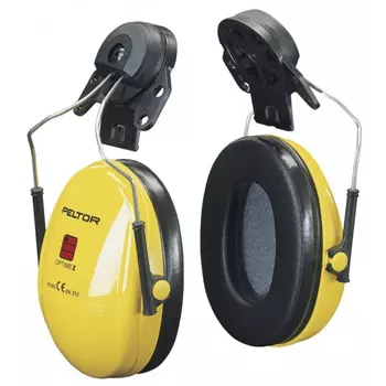 Peltor Optime I H510P3 helmet mounted ear defenders, Yellow