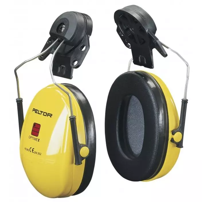 Peltor Optime I H510P3 helmet mounted ear defenders, Yellow, Yellow, large image number 0
