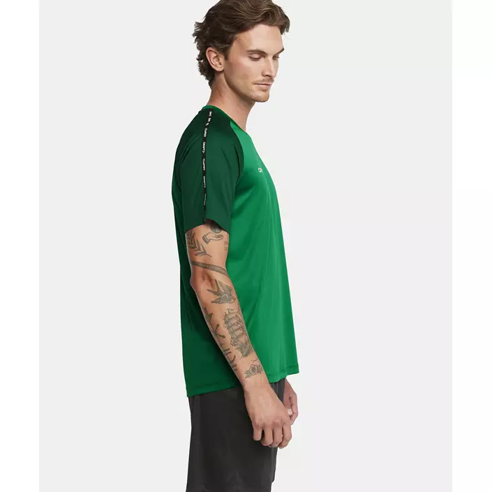 Craft Squad 2.0 Contrast Jersey T-Shirt, Team Green-Ivy, large image number 7