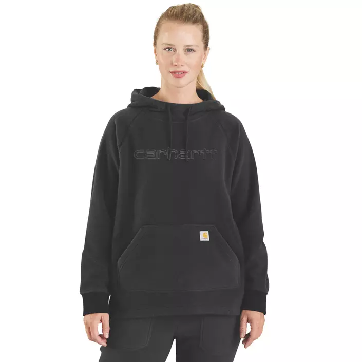 Carhartt dame fleece hettegenser, Black, large image number 1