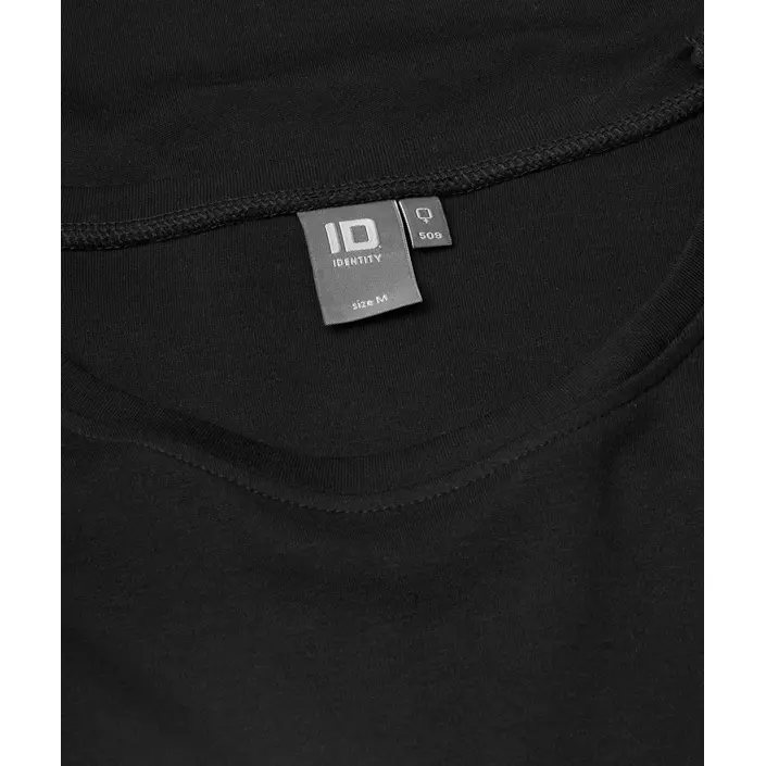 ID Interlock langærmet dame T-shirt, Sort, large image number 3