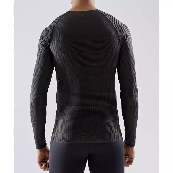Craft PRO Dry Nanoweight langærmet T-shirt, Black, large image number 2