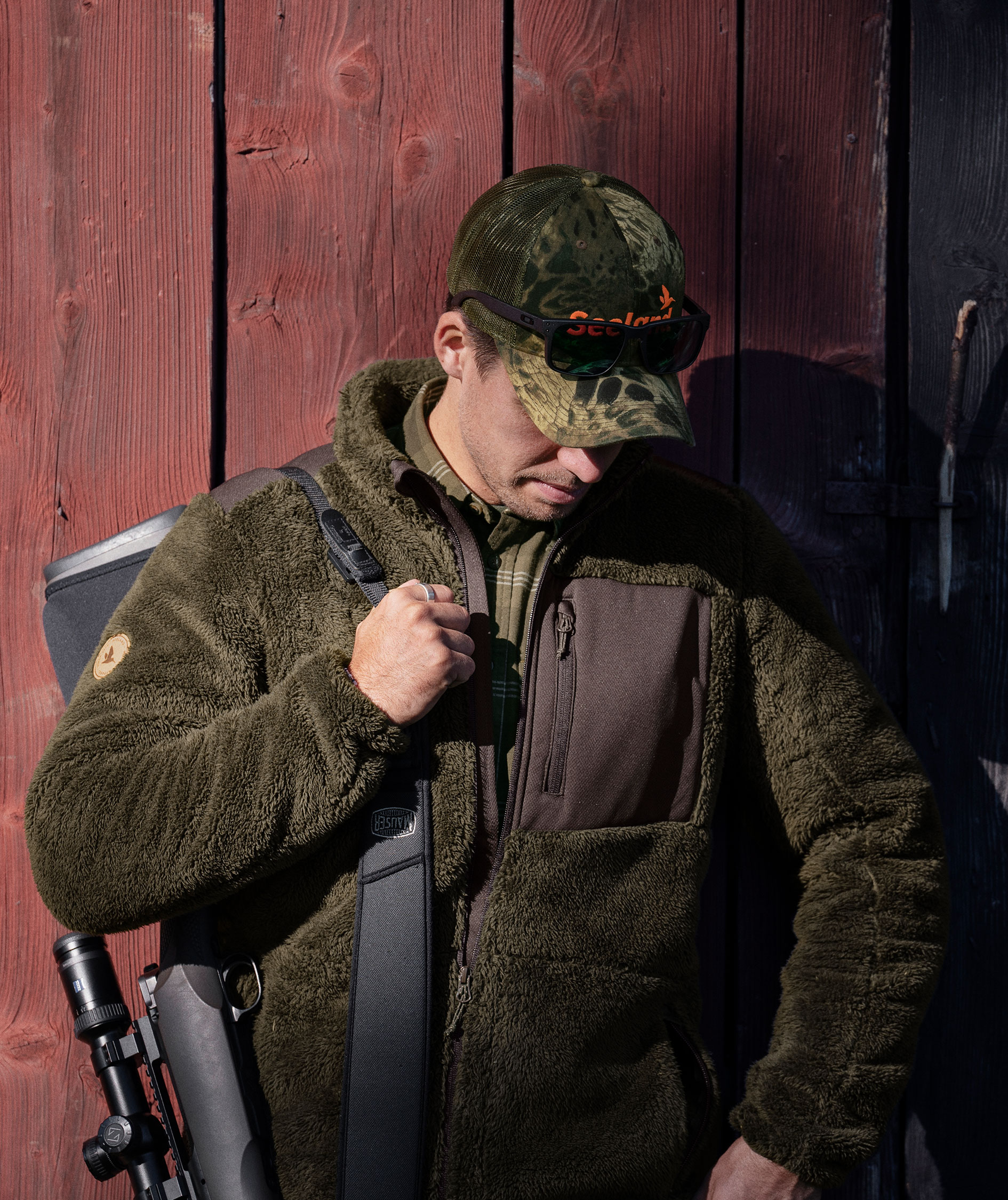 Seeland Noah fleece jacket, Pine green